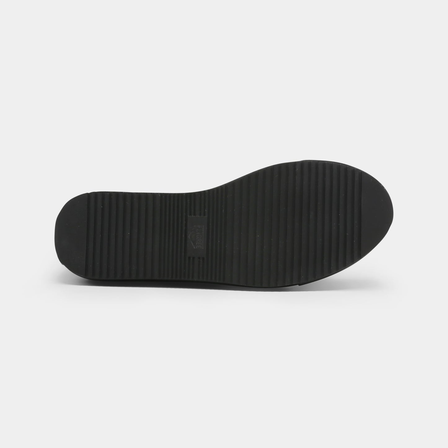Black Rubber outsole close up