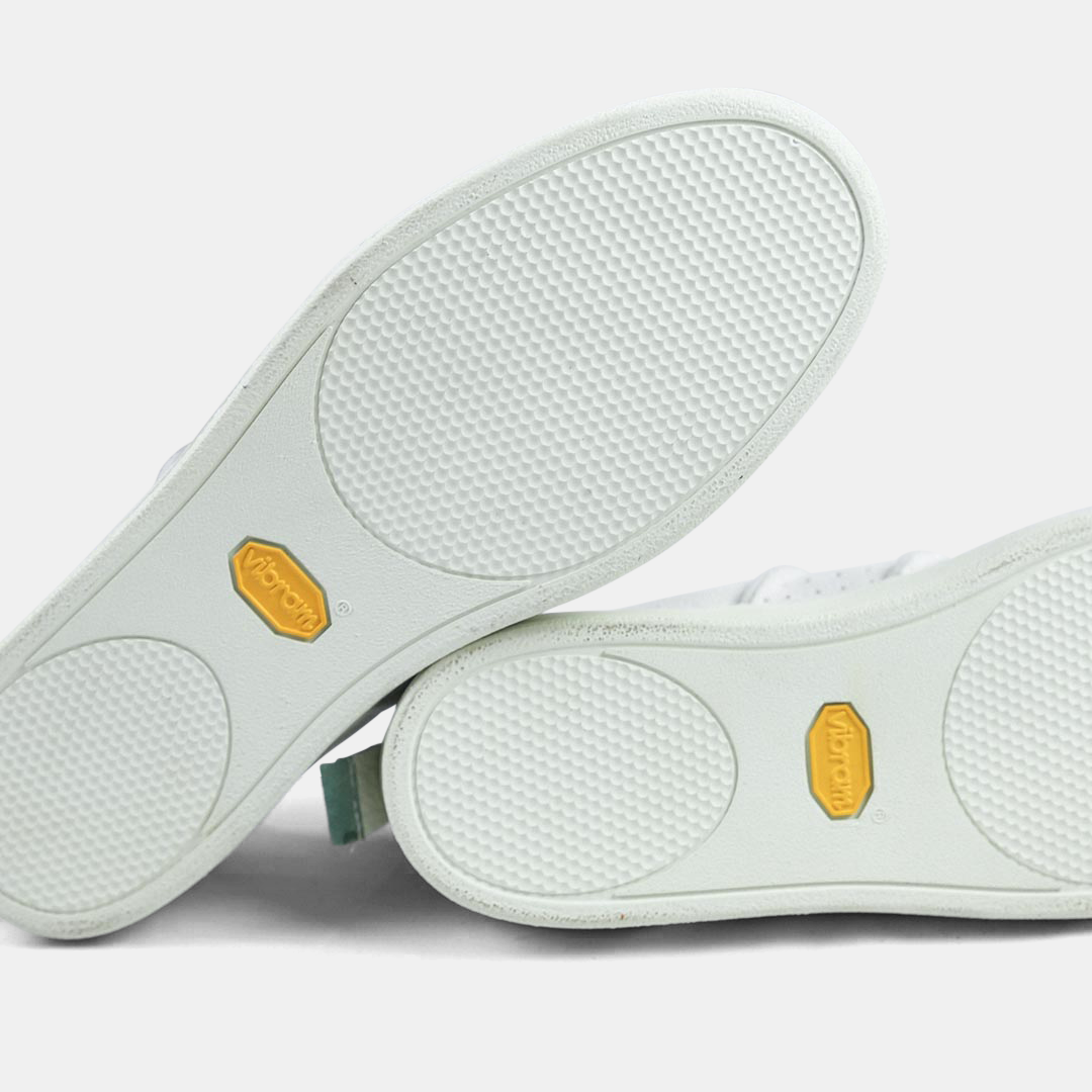 White Rubber outsole made by Vibram