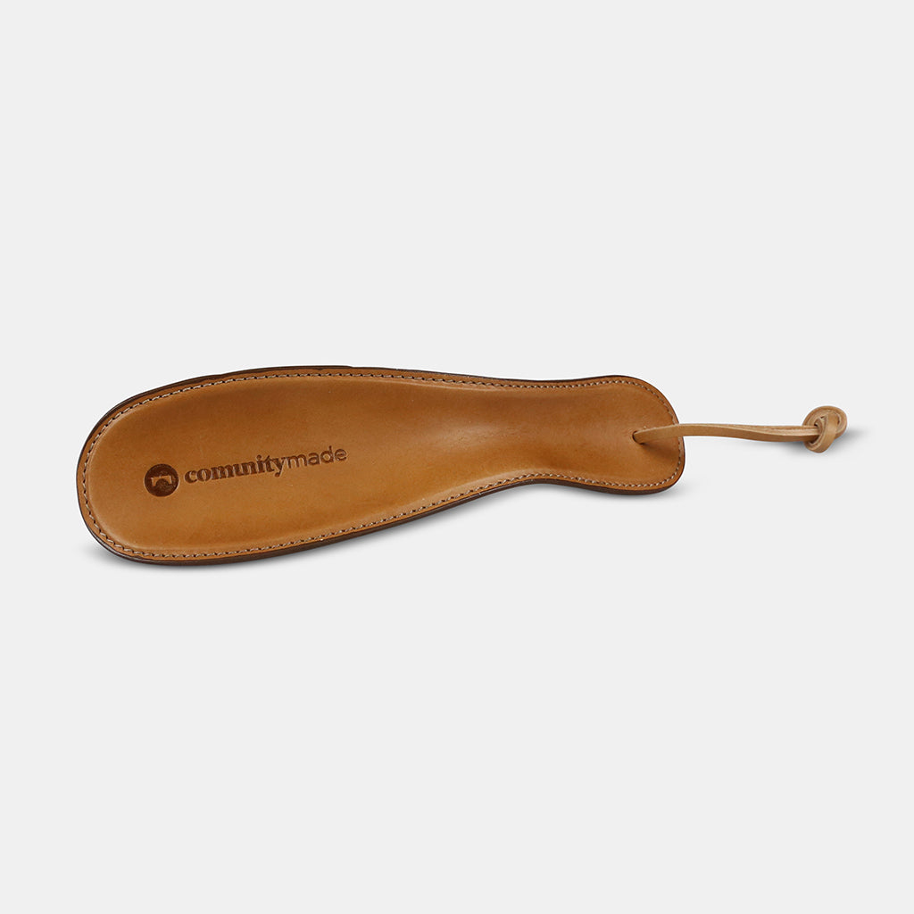 Leather discount shoe horn